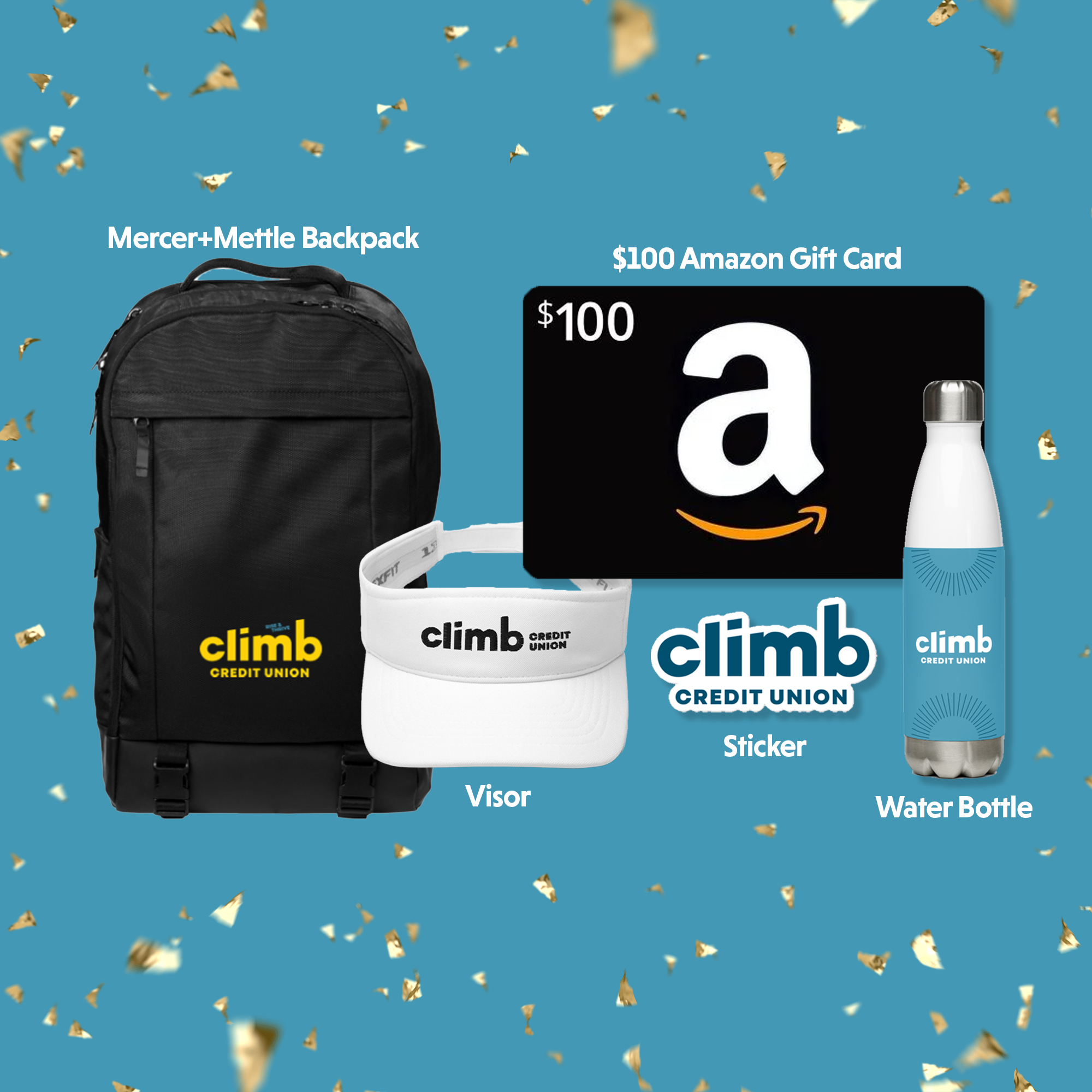 birthday giveaway square blue