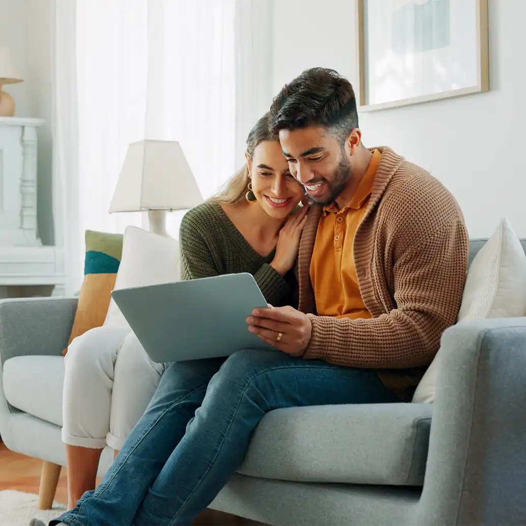 Couple Looking at computer