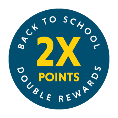 2X rewards badge