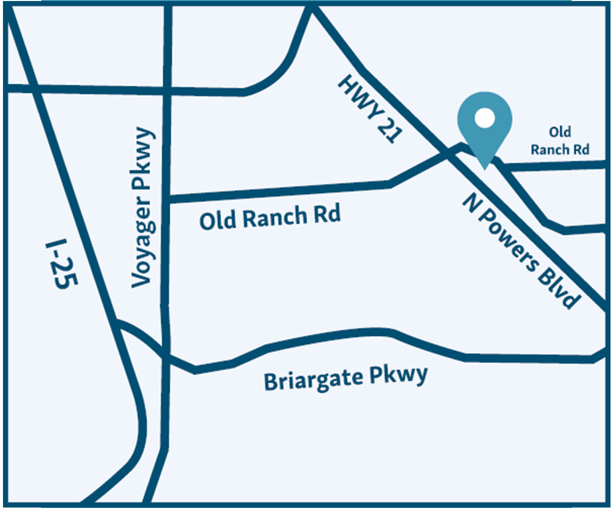 Map of Colorado Springs Relocation